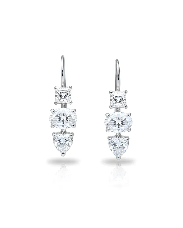 Silver_And_White_Rhodium_Plated_Sterling_Trivara_Drop_Earrings_For_Women