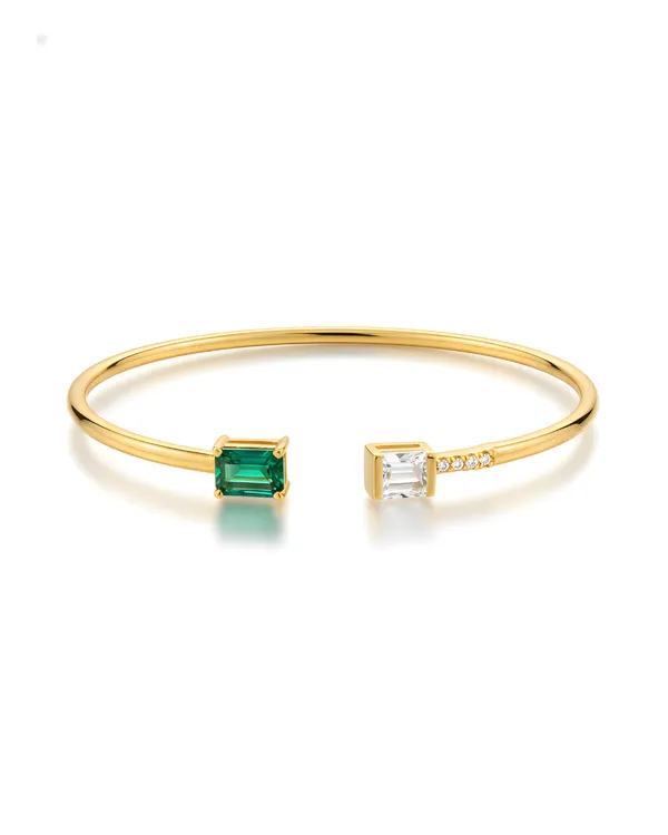Gold_And_Green_Sterling_Silver_Plated_Viraas_Emerald_Bracelet_For_Women