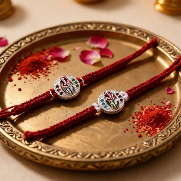 Silver_Ganesha_Charm_Red_Thread_Rakhi_(pack_of_1_rakhi)