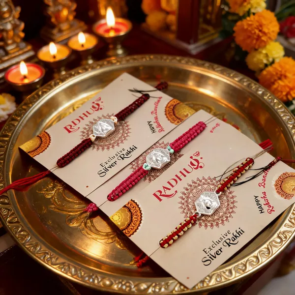 Silver_Lord_Shiva_Charm_Multicolor_Braided_Thread_Rakhi_(_Single_Piece)