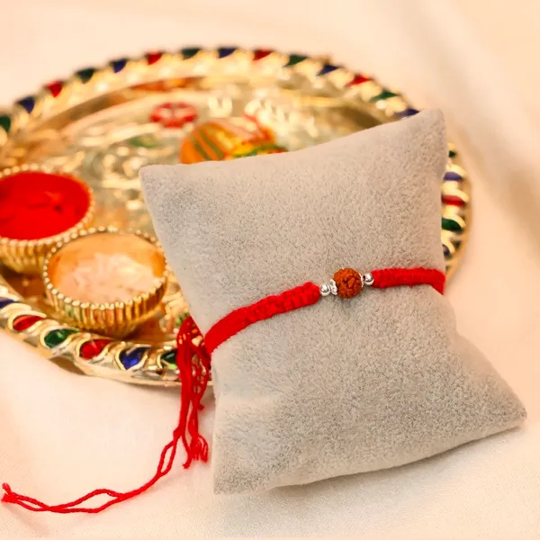 Pack_Of_3_925_Silver_Balls_Buds_Rudraksha_Braided_Red_Thread_Rakhi