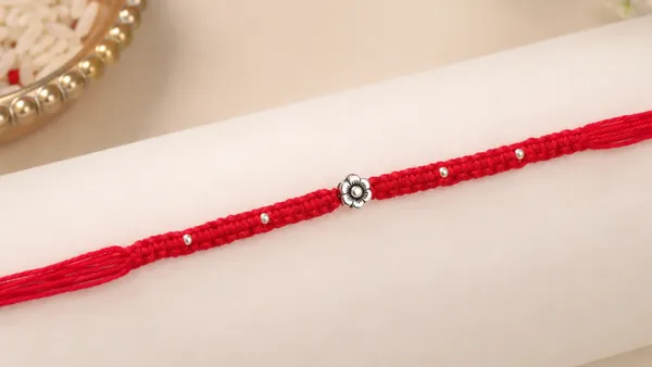 Pack_Of_1_925_Silver_Braided_Red_Cotton_Thread_Rakhi