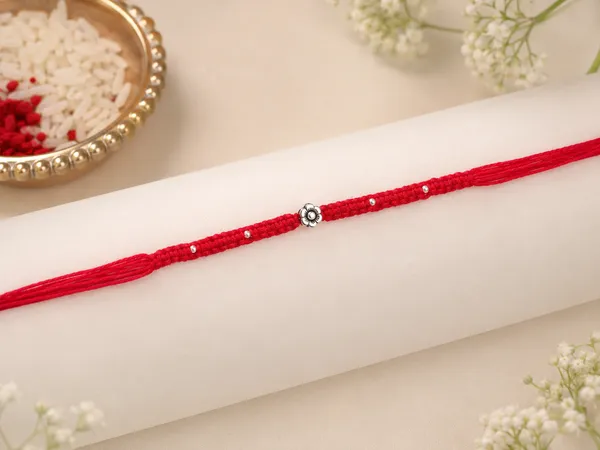 Pack_Of_1_925_Silver_Braided_Red_Cotton_Thread_Rakhi