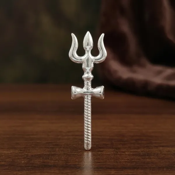 Sterling_Silver_Trishul_With_Damaro_Damaruu_For_Lord_Shiva,_Shivling,_Mahadev_Trishul,_Trident_With_Damaru_(Small)_/_Sterling_Silver_Trishul,