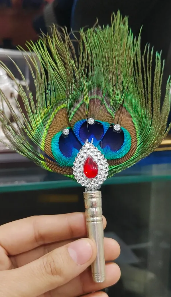Sterling_Silver_Mor_Pankh_Peacock_Feather_For_Puja