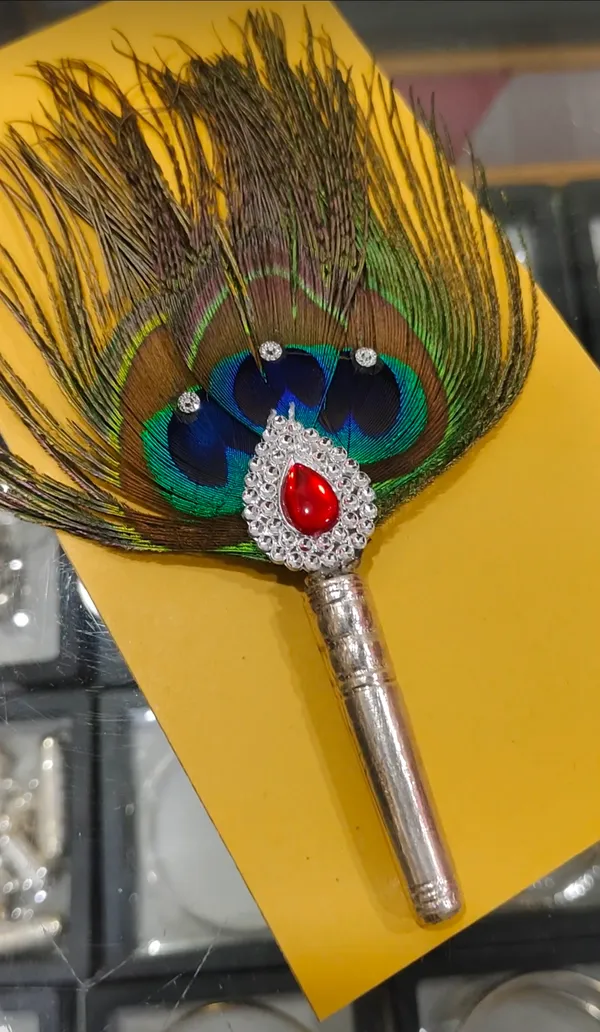 Sterling_Silver_Mor_Pankh_Peacock_Feather_For_Puja