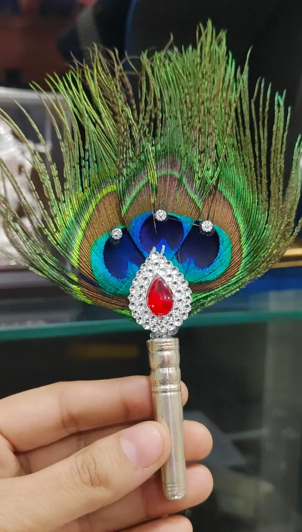 Sterling_Silver_Mor_Pankh_Peacock_Feather_For_Puja
