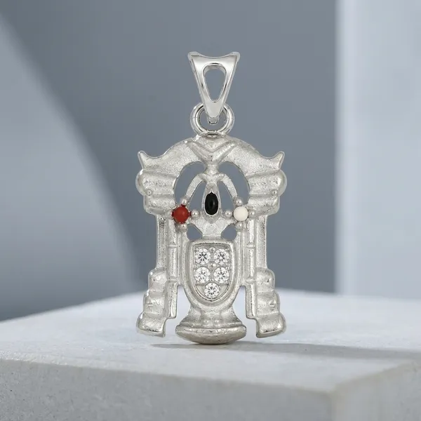 925_Pure_Silver_Lord_Venkateshwara_Triputi_Balaji_Pendent/Locket
