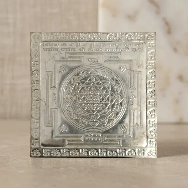 Exclusive_Sterling_Silver_Shree_Shree_Chandi_Yantra_For_Wealth,_Prosperity_And_Good_Fortune_(_12.35_Gm_Approx,_6_X_6_In_Size)