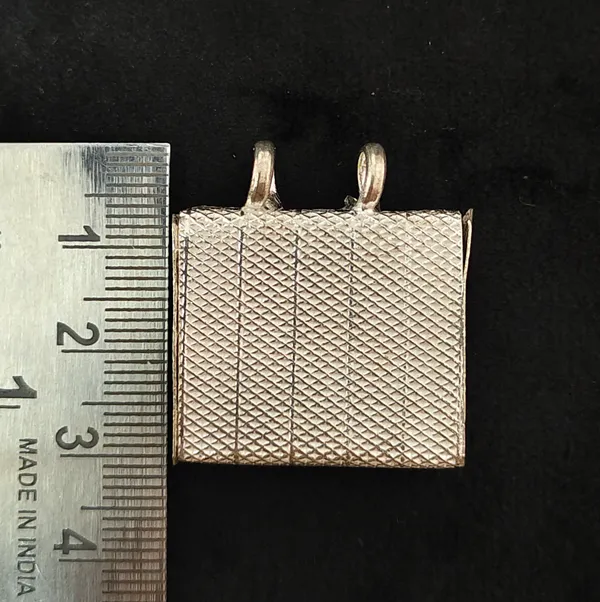 Sterling_Silver_Square_Shape_Amulet_,_Chandi_Tabiz_Pendant_/_Locket_(Big_Size,_8.17_Gm)