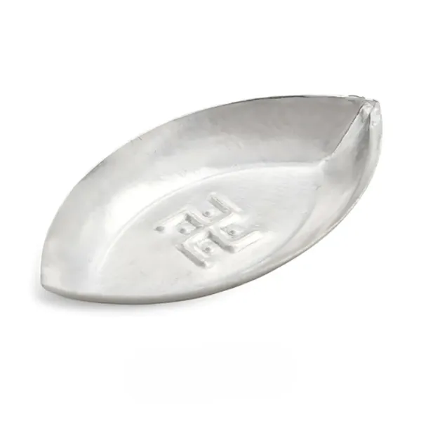 Silver_Boat/Chandi_Ki_Naav_With_Swastik_Embedded_~_Pooja_Items/Used_In_Pooja_Rituals