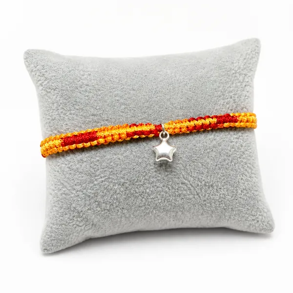 Pack_Of_1_92.5_Silver_Star_Charm_Braided_Red_Thread_Rakhi