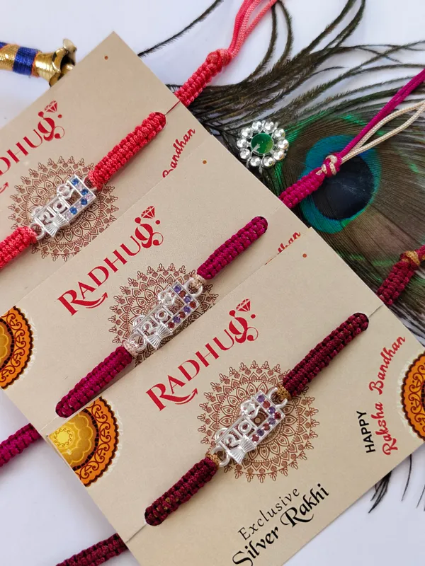 Pack_Of_1_Silver_Shiv_Trishul_Damru_Stone_Charm_Rakhi_