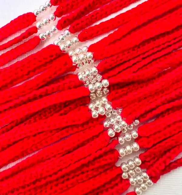 Pack_Of_1_925_Silver_Beads_Red_Moli_Patwa_Thread_Rakhi