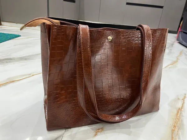 Brown_Pu_Leather_Hand_Bag_For_Women