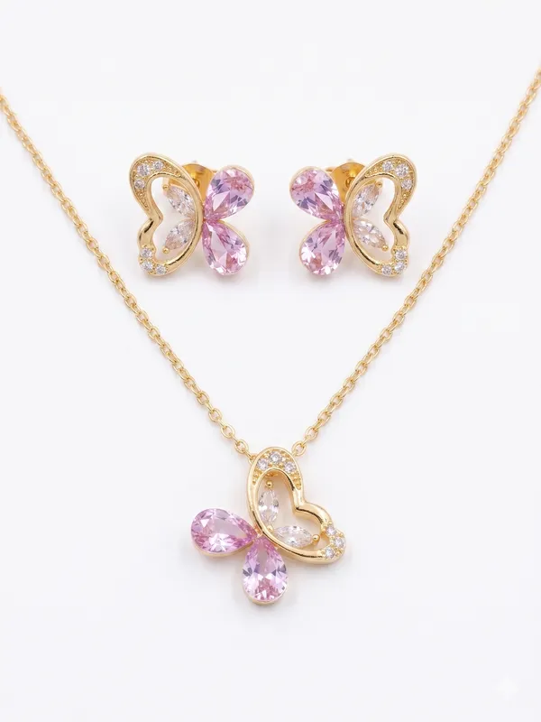Clara_18K_Gold_Plated_Anti_Tarnish_Butterfly_Necklace_Set_For_Women