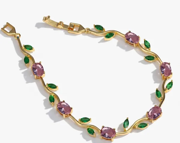 Florence_18K_Gold_Plated_Anti_Tarnish_Tulip_Bracelet_For_Women