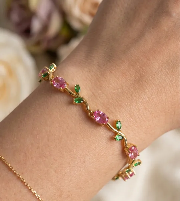Florence_18K_Gold_Plated_Anti_Tarnish_Tulip_Bracelet_For_Women