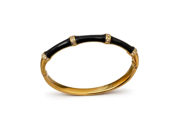 Naayra_18K_Gold_Plated_Anti_Tarnish_Bracelet_For_Women_-_Black_and_Gold