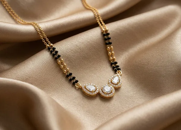 Pratibha_18K_Gold_Plated_Anti-Tarnish_Mangalsutra_with_Solitaire_Diamond_Studs_Set_For_Women
