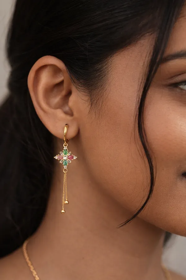 Maheera_Rose_Gold_Plated_Earring_For_Women