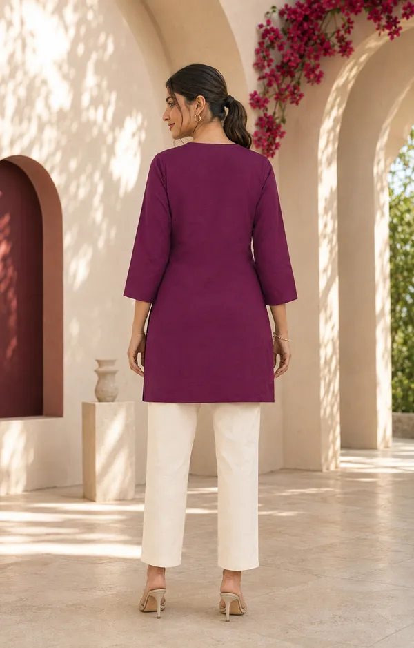 Women's_Wine_Roman_Heavy_Beadwork_Top