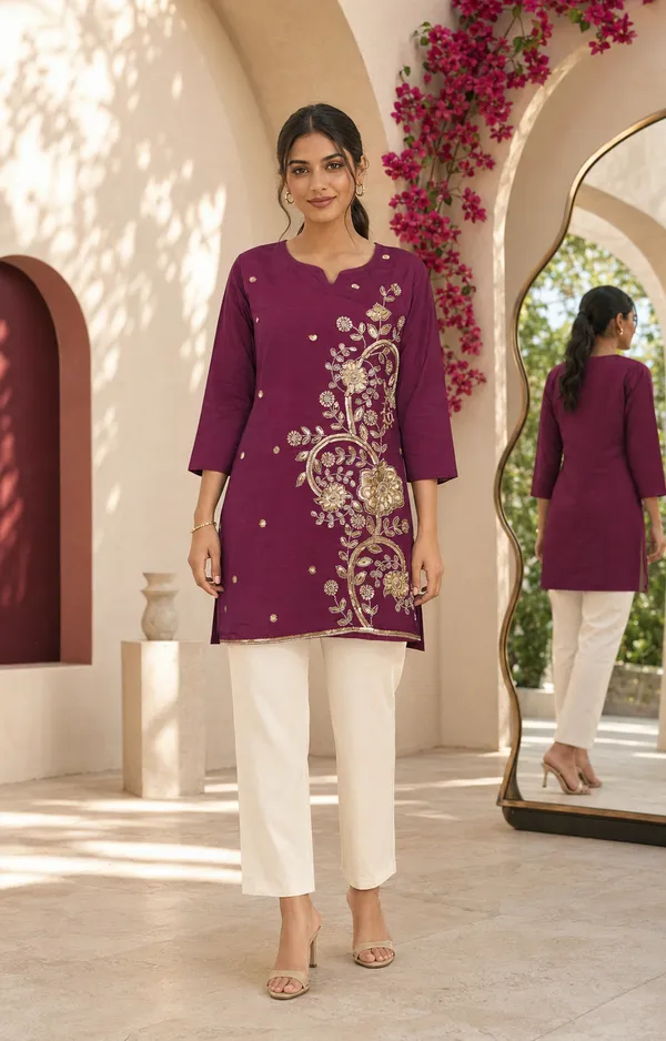 Women's_Wine_Roman_Heavy_Beadwork_Top