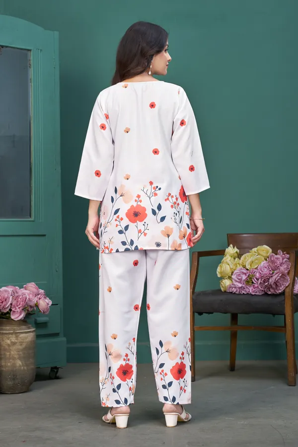 FADROX_Off_White_Floral_Printed_Casual_Co-ord_Set_for_Women