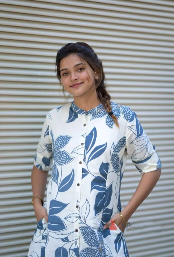 Blue_Poly_Rayon_Co_Ord_Set_For_Women