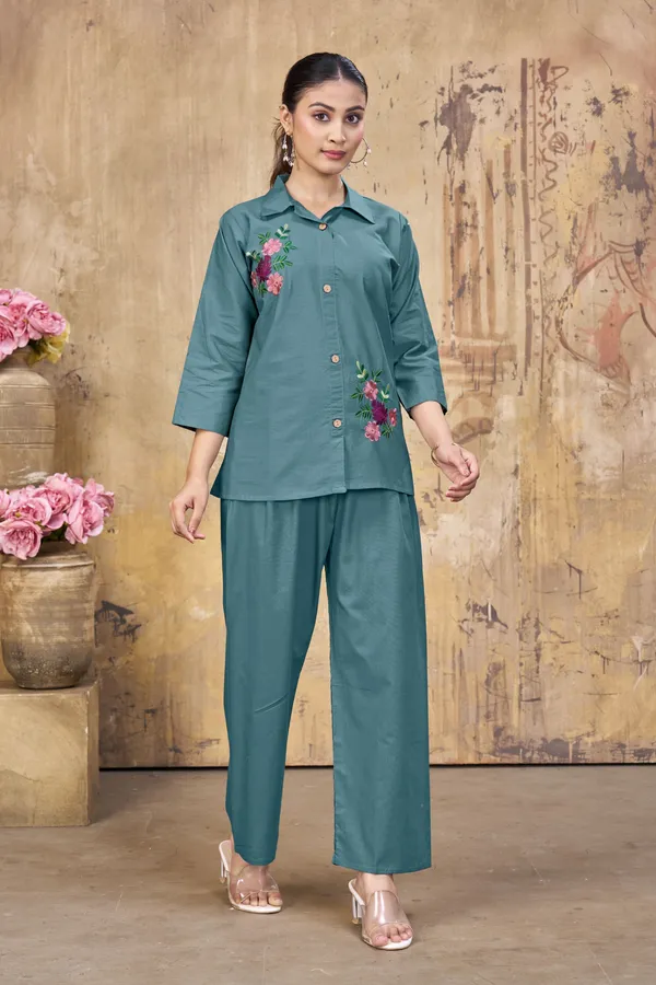 Sage_Green_Dhabu_Cotton_Co_Ord_Set_For_Women