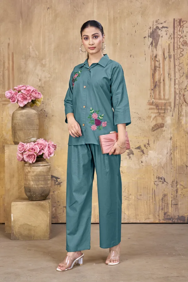Sage_Green_Dhabu_Cotton_Co_Ord_Set_For_Women