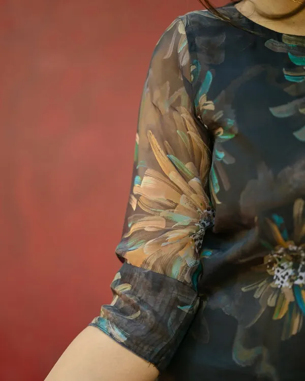 Women's_Black_Floral_Printed_Teby_Kurti