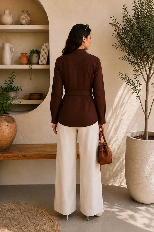 Women's_Coffee_Sui_Slab_Belted_Shirt_Top