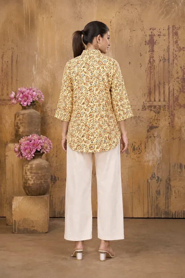 Women’s_Mustard_Floral_Printed_Top