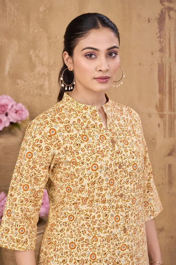Women’s_Mustard_Floral_Printed_Top