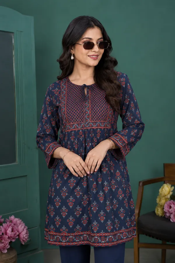 Women’s_Printed_Navy_Blue_Co-ord_Set