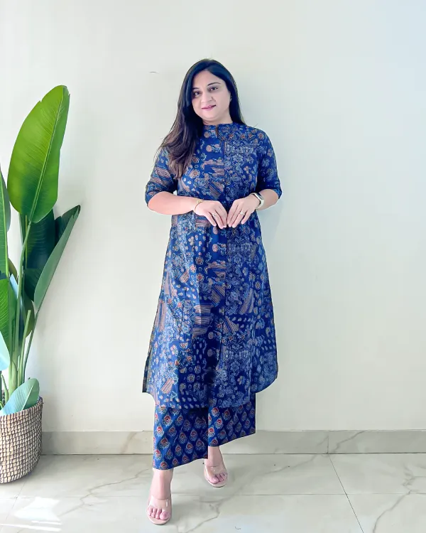 Navy_Blue_Poly_Rayon_Co_Ord_Set_For_Women