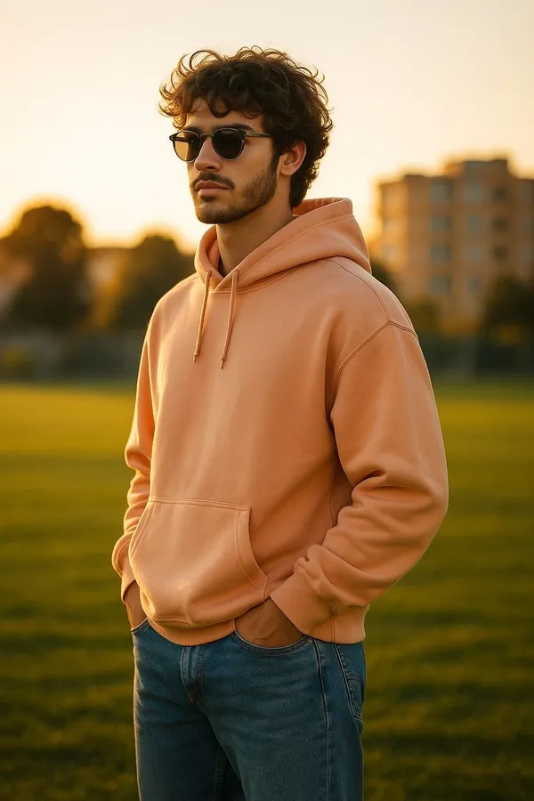 Beiege_Solid_Fleece_Full_Sleeve_Hooded_Neck_Sweatshirt_For_Men