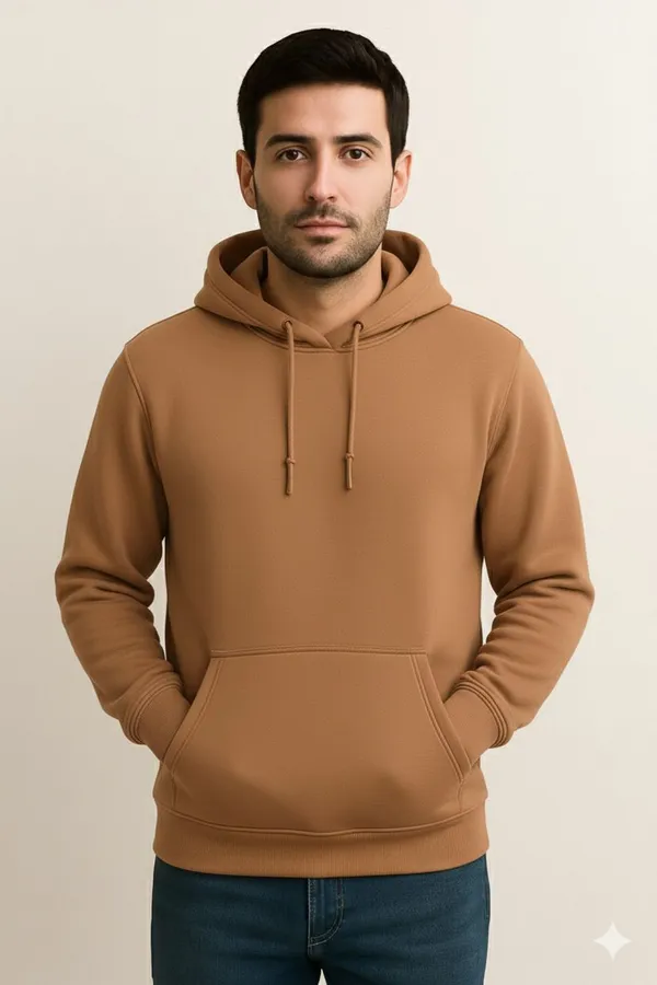 Beiege_Solid_Cotton_Fleece_Blend_Full_Sleeve_Hooded_Neck_Sweatshirt_For_Men