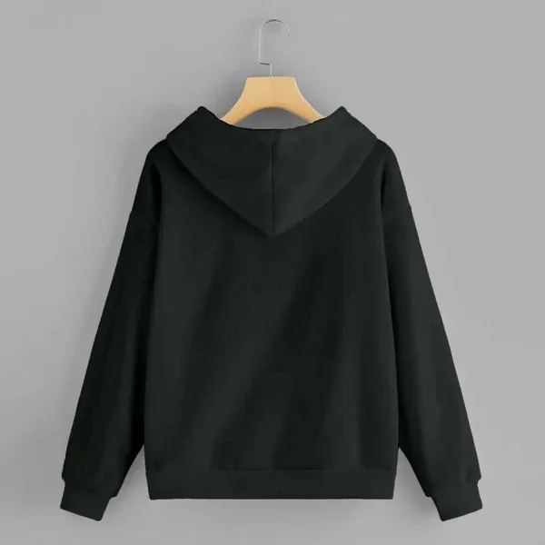 Black_Solid_Fleece_Full_Sleeve_Hooded_Neck_Sweatshirt_For_Men