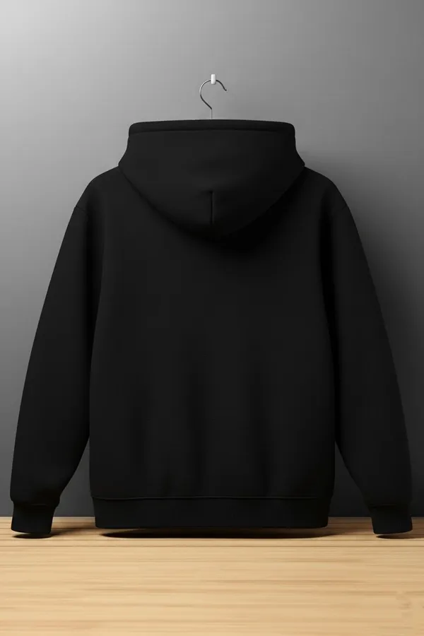 Black_Solid_Polycotton_Full_Sleeve_Hooded_Neck_Sweatshirt_For_Men_&_Women