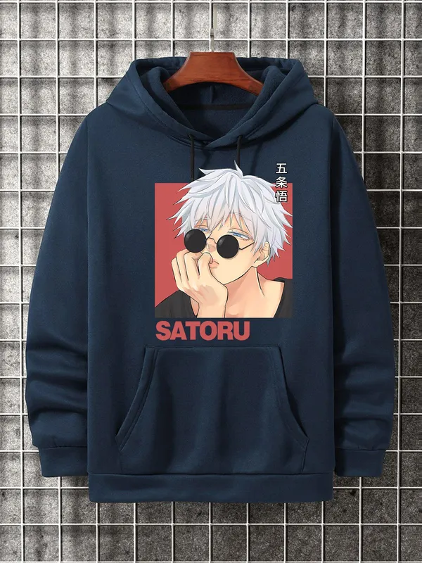 Blue_Printed_Fleece_Full_Sleeve_Hooded_Neck_Sweatshirt_For_Men_&_Women