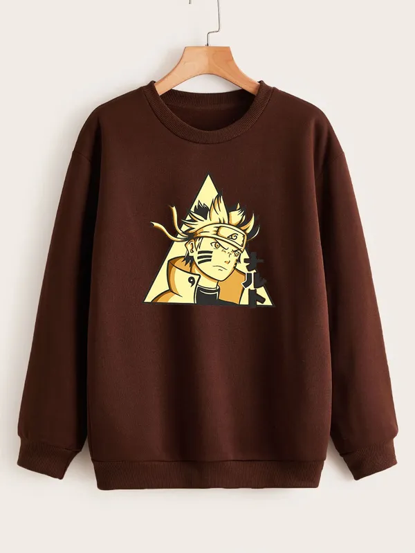 Brown_Graphic_Print_Fleece_Full_Sleeve_Round_Neck_Sweatshirt_For_Men