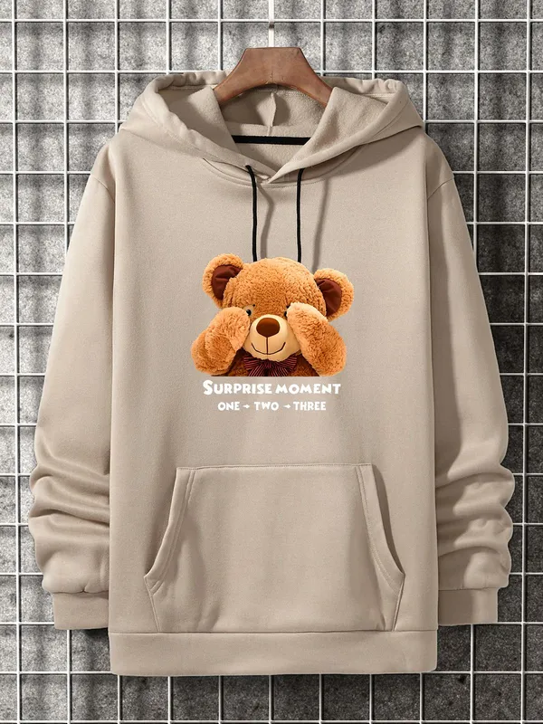 Cream_Graphic_Print_Fleece_Full_Sleeve_Hooded_Neck_Sweatshirt_For_Men