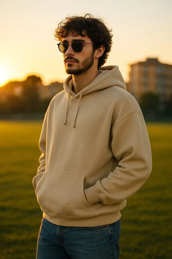 Cream_Full_Sleeve_Solid_Men_Sweatshirt