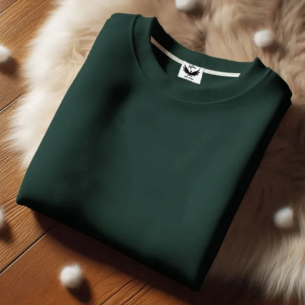 Green_Solid_Fleece_Full_Sleeve_Round_Neck_Sweatshirt_For_Men