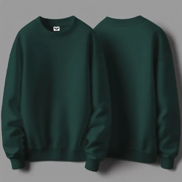 Green_Solid_Fleece_Full_Sleeve_Round_Neck_Sweatshirt_For_Men