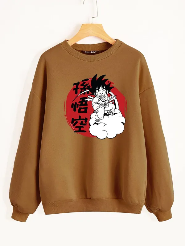 Khaki_Graphic_Print_Fleece_Full_Sleeve_Round_Neck_Sweatshirt_For_Men_&_Women