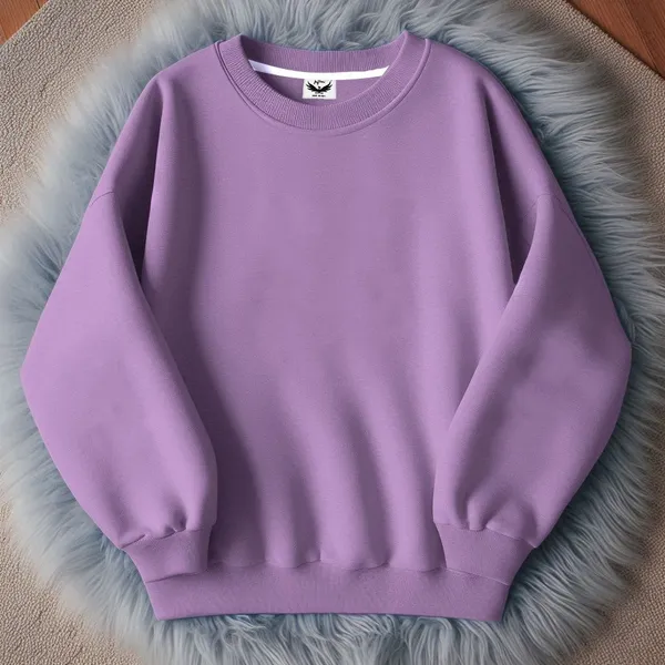 Purple_Solid_Fleece_Full_Sleeve_Round_Neck_Sweatshirt_For_Men