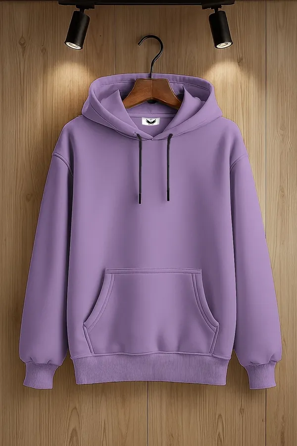 Lavender_Solid_Fleece_Full_Sleeve_Hooded_Neck_Sweatshirt_For_Men